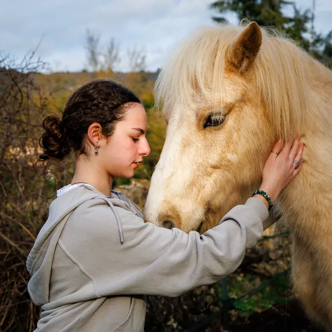 L'amour entre un cheval et sa cavalière