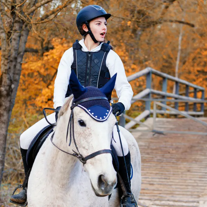 Cavalière enthousiaste et sa monture